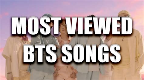 Top Most Viewed Bts Songs January Youtube