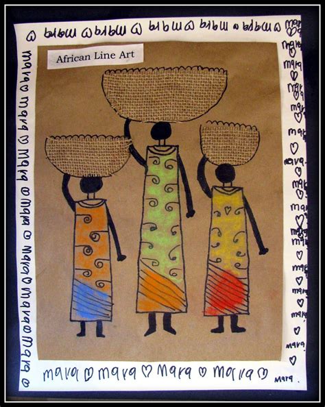 Plateau Art Studio African Line Art African Art Projects African