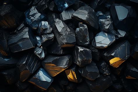 Premium Photo Closeup Abstract Textured Mineral Coal Background