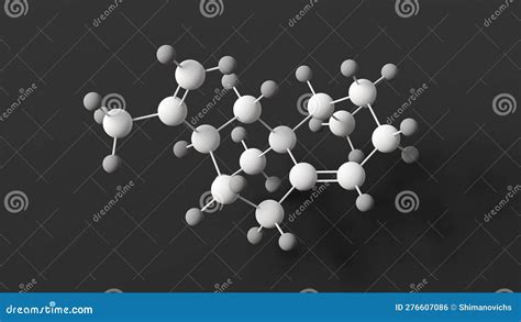 Valencene Molecule Molecular Structure Sesquiterpene Ball And Stick 3d Model Structural