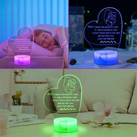 Mom Gifts Night Light Cadeaux Pour Maman De Fille Maroc Lampe De