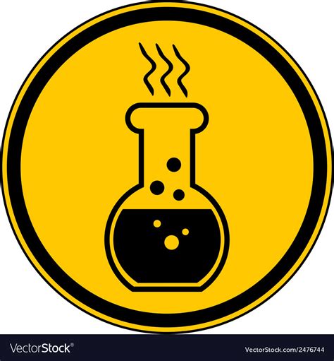 Danger chemicals sign Royalty Free Vector Image