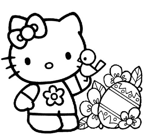 Tranh Tô Màu Hello Kitty Vô Cùng đáng Yêu Cho Bé Jadiny