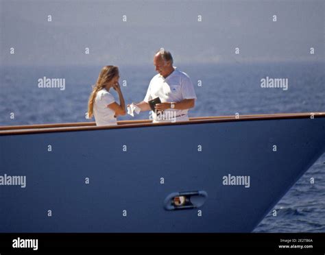 Prince Karim Aga Khan and princess Zahra on board of yacht Shergar at ...