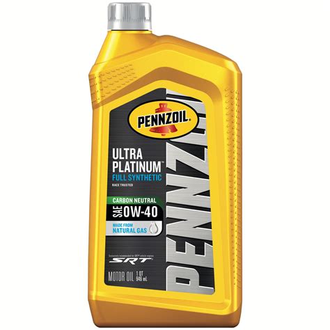 Pennzoil Ultra Platinum Full Synthetic 0W-40 Motor Oil (1 Quart, Pack ...