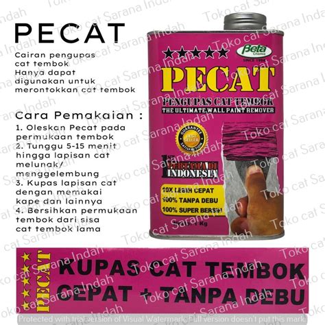 Jual PECAT CAIRAN PENGUPAS CAT TEMBOK 1 KG CAIRAN PELUNTUR CAT TEMBOK