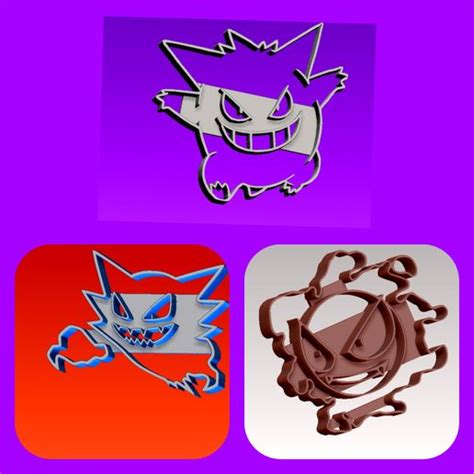 Télécharger fichier STL gratuit kit d emporte pièce fantôme pokemon