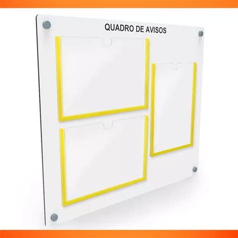 Quadro De Aviso Gest O Mdf Displays A Em Acr Lico