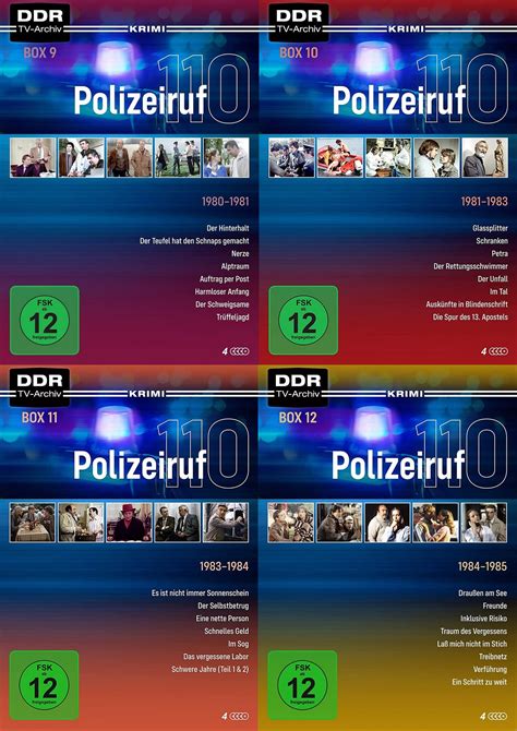 Polizeiruf Ddr Tv Archiv Box Im Set Dvd