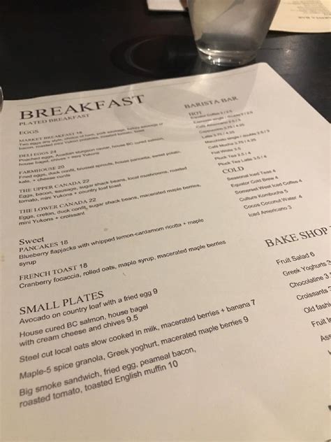 Menu at Feast + Revel restaurant, Ottawa