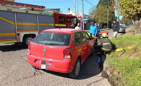 Un motociclista resultó herido en un fuerte accidente vial Noticias