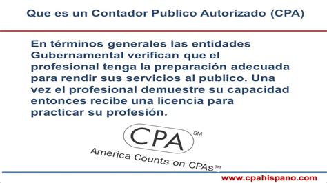 Que Es Un Cpa Contador Publico Autorizado Youtube