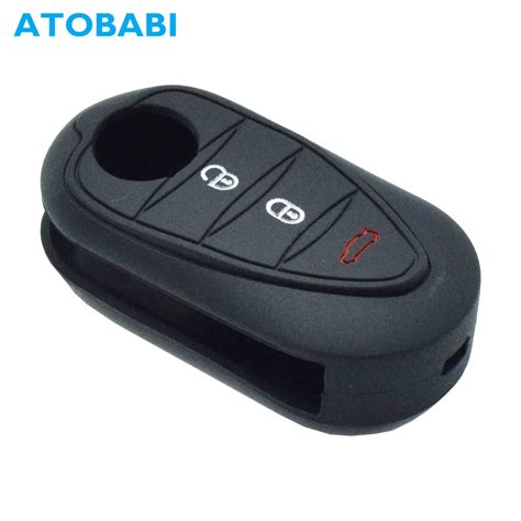 ATOBABI Silicone Car Key Case 3 Buttons Flip Remote Fob Shell Cover