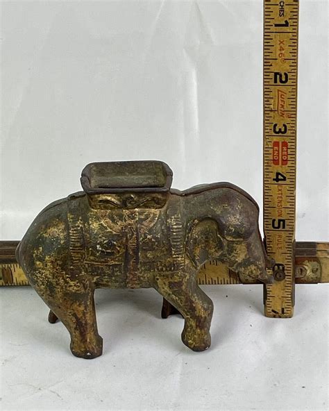 Antique Elephant Coin Bank Collectible Reflections Relics