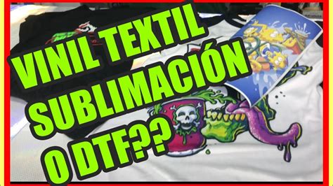 DTF SUBLIMACIÓN O VINIL TEXTIL Te explico las diferencias YouTube