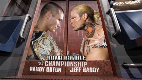 Story Of Randy Orton Vs Jeff Hardy Royal Rumble Youtube