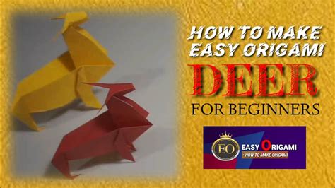 How To Make Origami Deer For Beginners Easy Origami Youtube