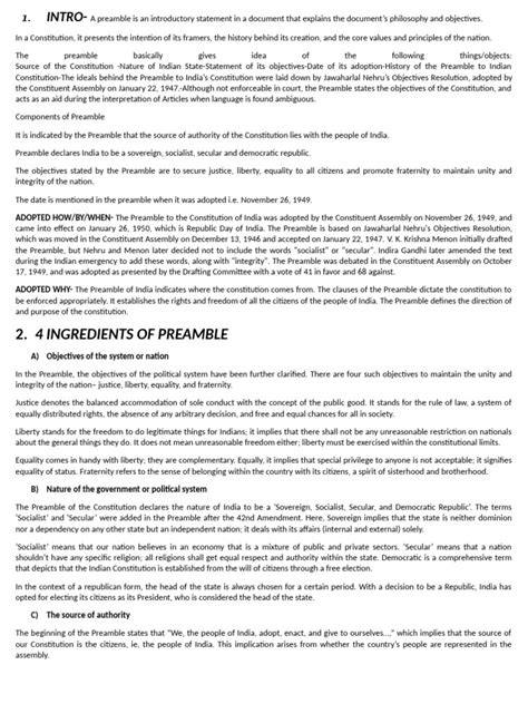 Preamble | PDF | Constitution | Political Charters