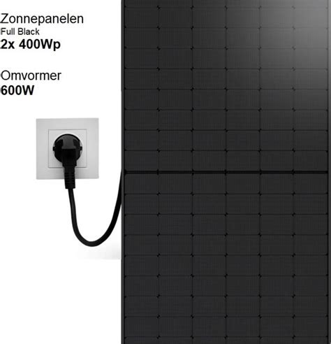 Ldy Zonnepanelen Met Stekker Set Wp Full Black Zonnepanelen