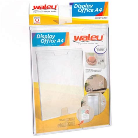 Quadro Multiuso A4 Cristal Display Office Waleu 10090009 Papelaria