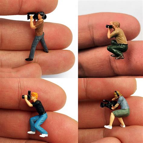 1 64 Paparazzi Fotograaf Miniatuur Pvc Mensen Scen Grandado