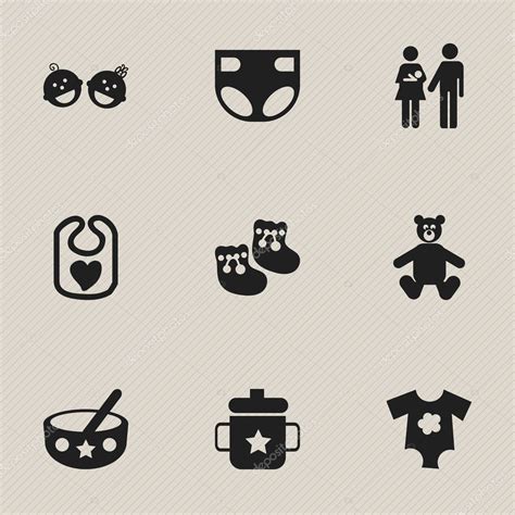 Set de 9 iconos editables Incluye símbolos como Teddy Goplet