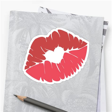 Lipstick Emoji Kissy Face Kiss Mouth Happy Love Sticker By