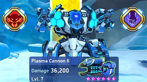 Aegis With Plasma Cannon Full Upgrade Mech Arena Youtube