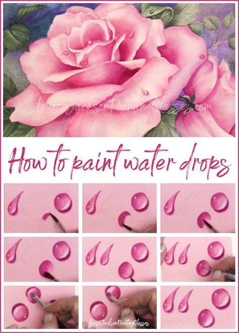 How To Paint Water Drops In Watercolors Or Acrylics Louise Jackson