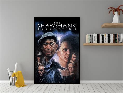 The Shawshank Redemption Movie Poster High Quality Canvas Wall Art Room ...