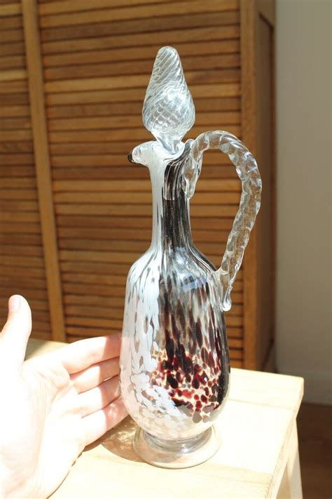 Beau Vase Carafe Soliflore Ancien Pate De Verre Clichy Legras Ebay