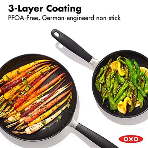 Oxo Good Grips Hard Anodized Pfoa Free Nonstick 8 And 10 Frying Pan Skillet Set Black