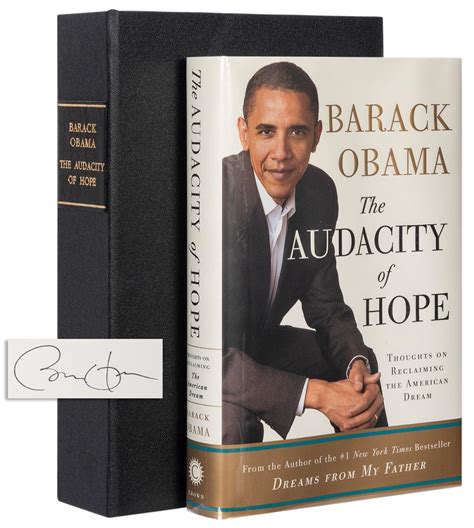 Bid Now Obama Barack The Audacity Of Hope Thoughts On Reclaiming February 6 0122 10 00