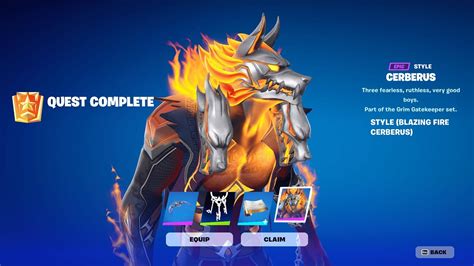 How To Unlock BLAZING FIRE CERBERUS Edit Style In Fortnite Chapter 5