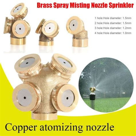 GOLDMINES Brass Adjustable Lawn Watering Sprayer Cool Dust Misting