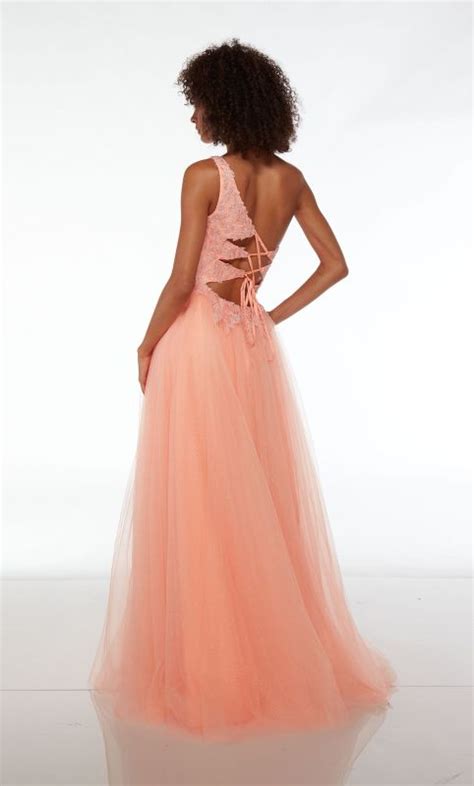 Alyce Paris 61624 Neon Coral Prom Dress