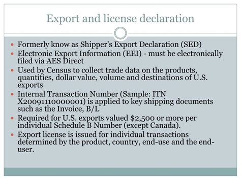 Ppt Export Documentation Powerpoint Presentation Free Download Id