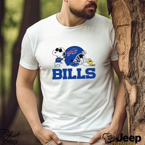 Buffalo Bills Snoopy And Woodstock Helmet 2023 T Shirt Teejeep