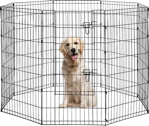 YRLLENSDAN 42in Large Dog Playpen Indoor/Outdoor, Pet Fence Indoor Dog Fences Exercise Pen Dog ...