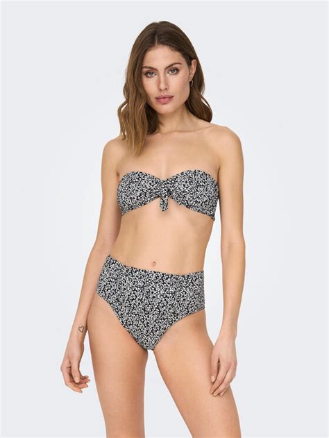 ONLY Góra od bikini Ella 15252495 Czarny Modivo pl