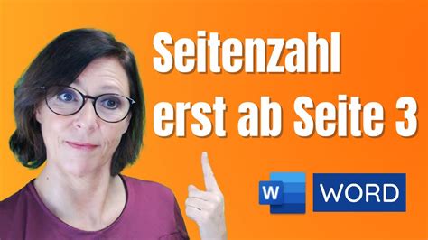 Word Seitenzahl Erst Ab Seite 3 Beginnen Mit 1 Deutsch Tutorial YouTube