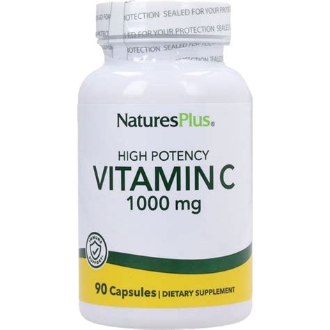 Vitamin C 1000mg 90 Veg Kapselia Nature S Plus VitalAbo Verkkokauppa