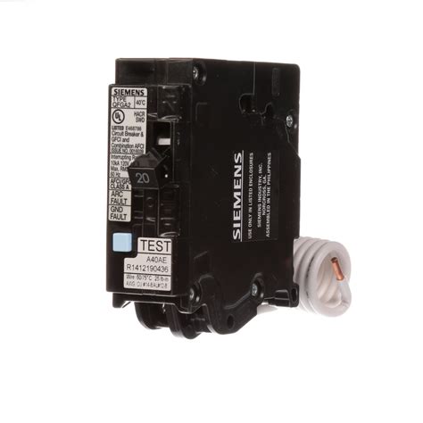 Siemens Qf 20 Amp 2 Pole Dual Function Afcigfci Circuit Breaker At