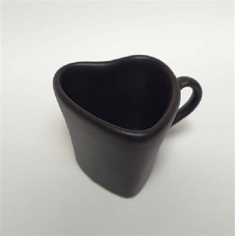 Caneca Cora O X Cara Cer Mica Rom Ntico Preto Fosco Elo