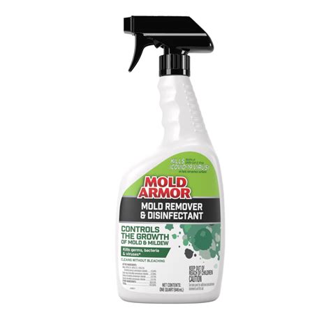 Mold Armor Mold Remover And Disinfectant Cleaner 32 Oz Spray Bottle Mold Armor