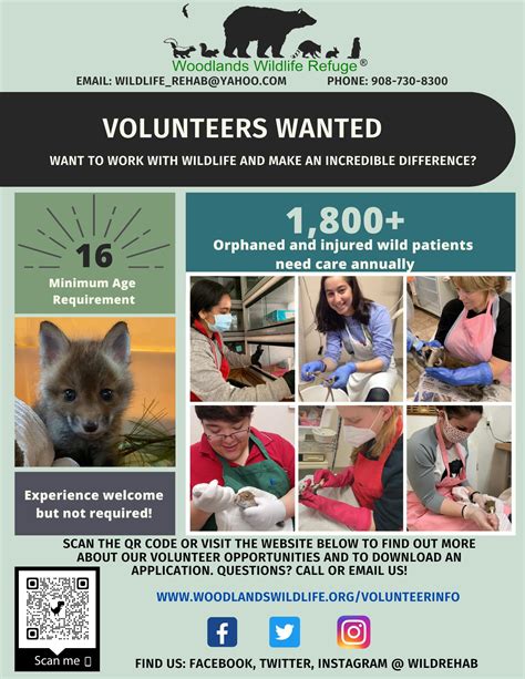 Volunteer Info – Woodlands Wildlife Refuge