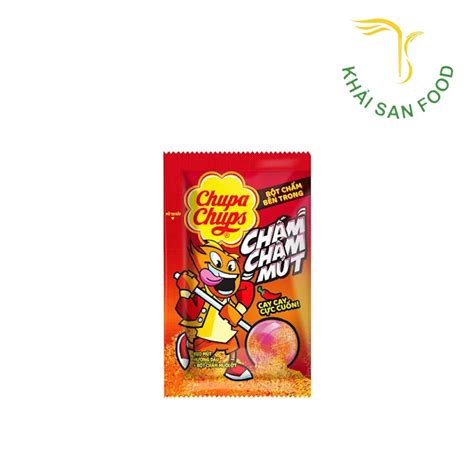 Chupa Chups Kẹo Mút Hương Dâu Chấm Muối Ớt 8G - Khải San Food