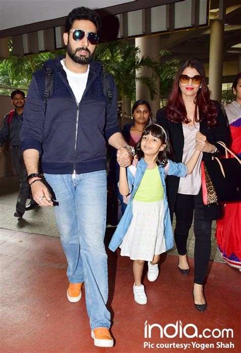 Aishwarya Rai Bachchan, Abhishek Bachchan And Daughter Aaradhya Return ...