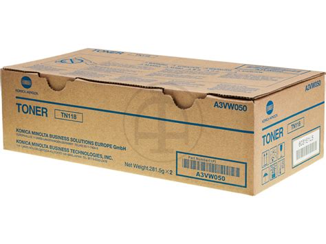 A3VW050 KONICA TN118K Bizhub toner (2) black 2x12.000pages ...