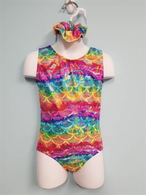 Gymnastics Leotard Mermaid Multi Colour Gymnastic Leotards Etsy